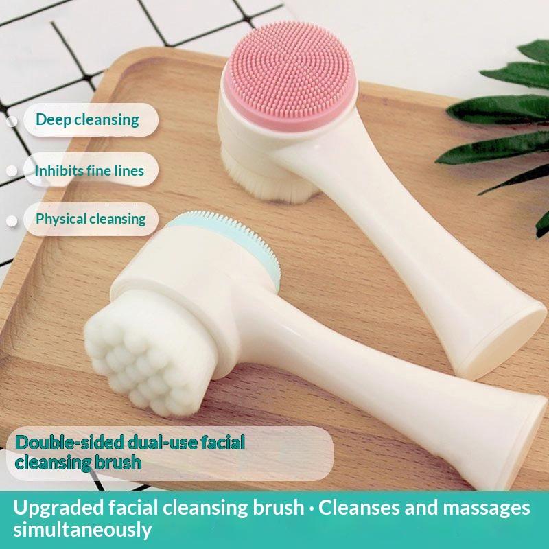 3D Double Silicone Facial Clea - Silicone Face Scrubber Electric review and price