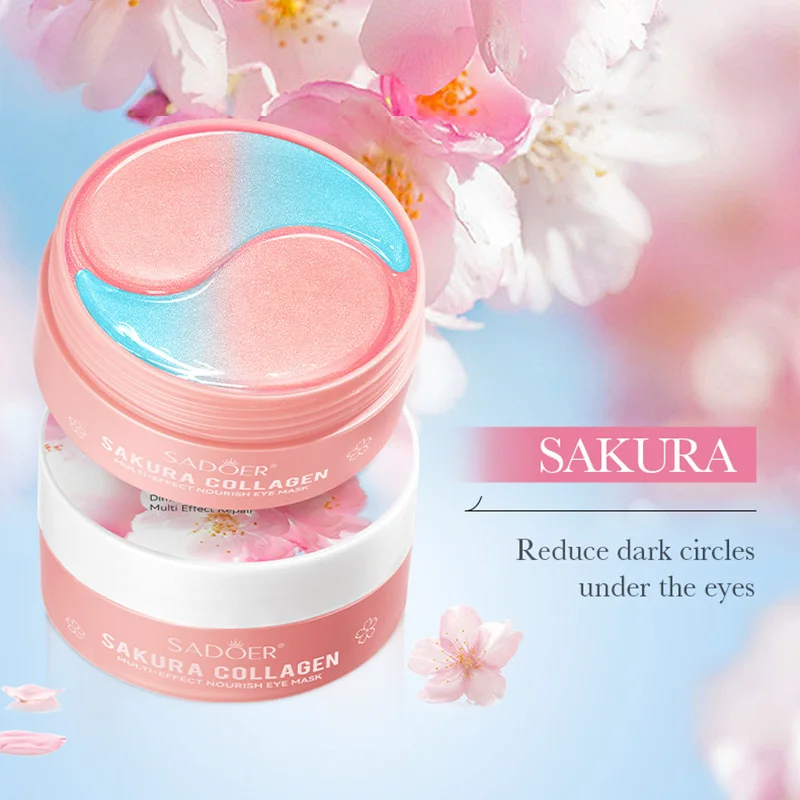 60pcs Sakura Collagen Eye Mask - Collagen Under Eye Patches review and price