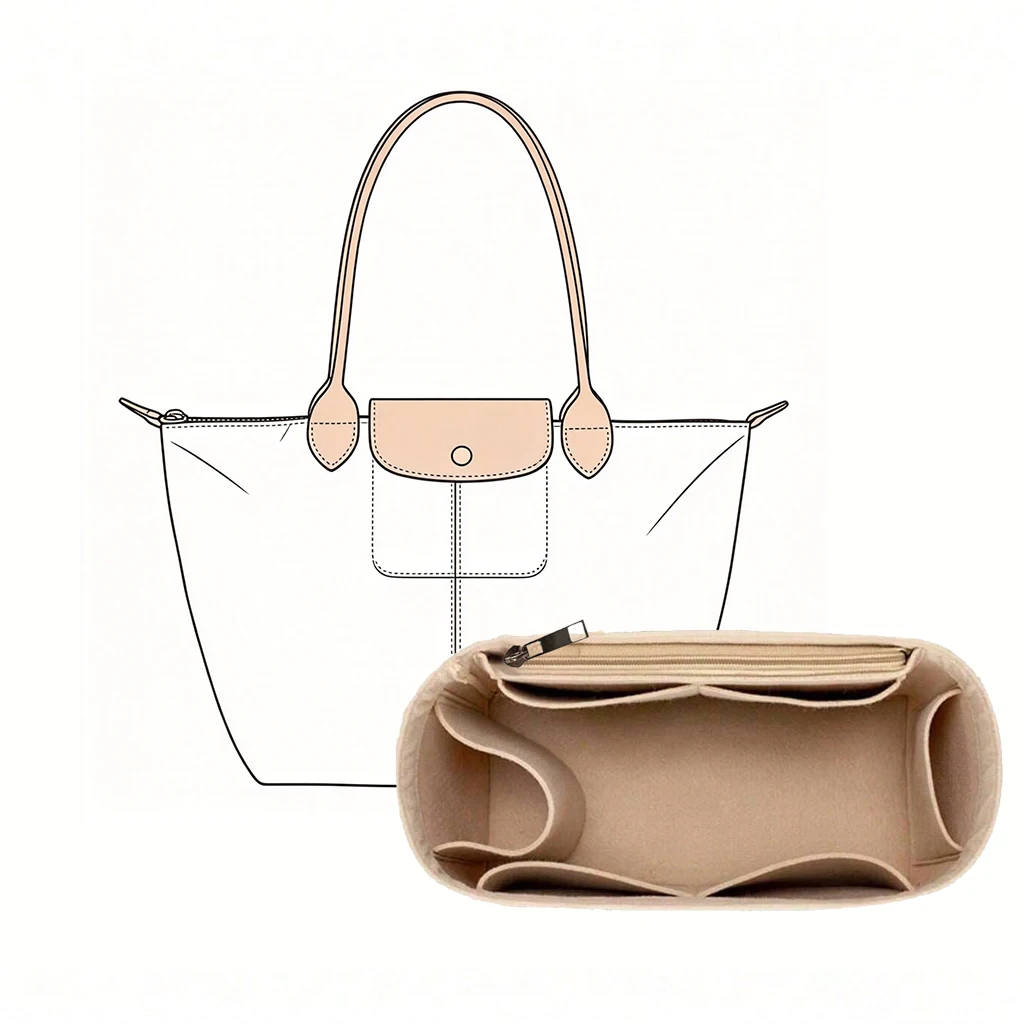 Bag Organizer Felt Purse Inser - Makeup review and price
