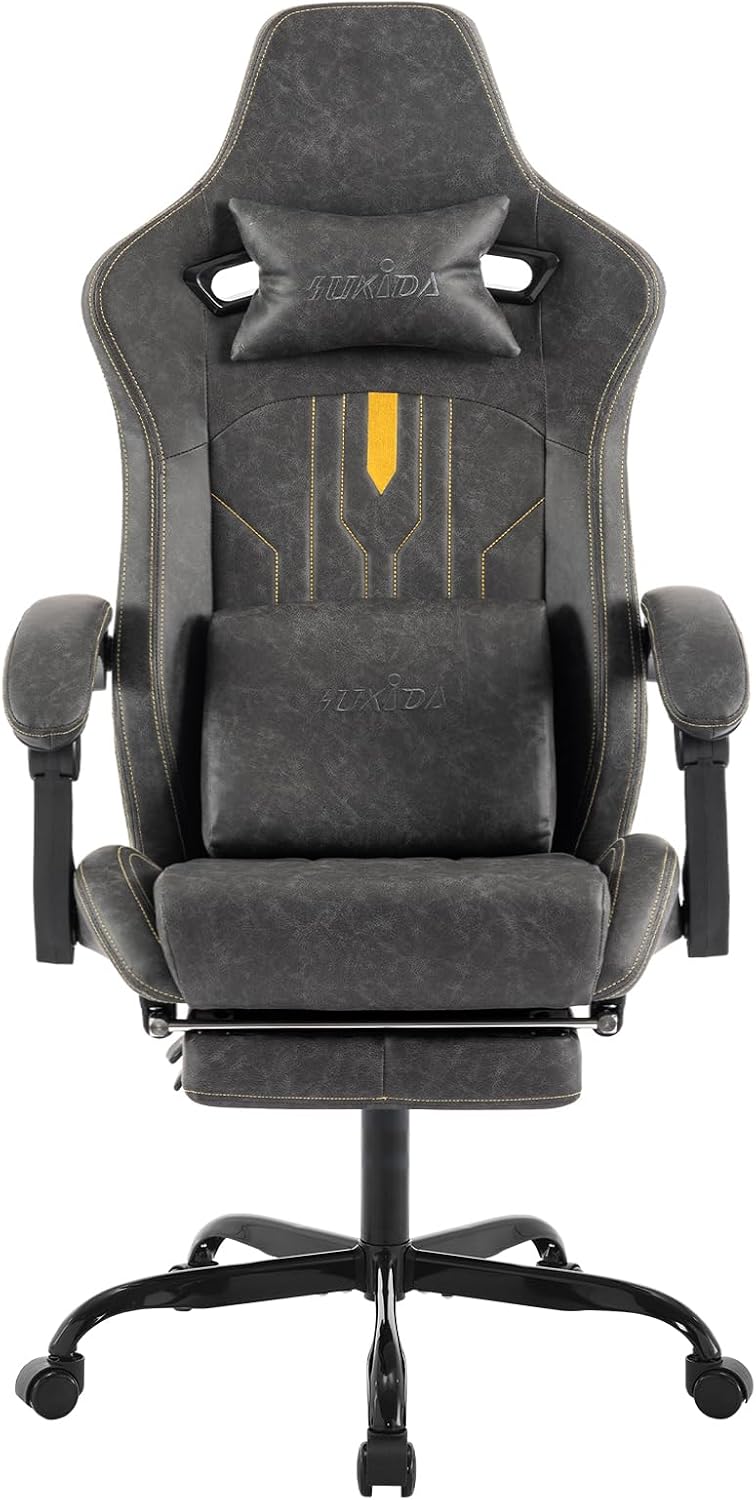 Gaming Chair with Footrest Erg - Massage review and price