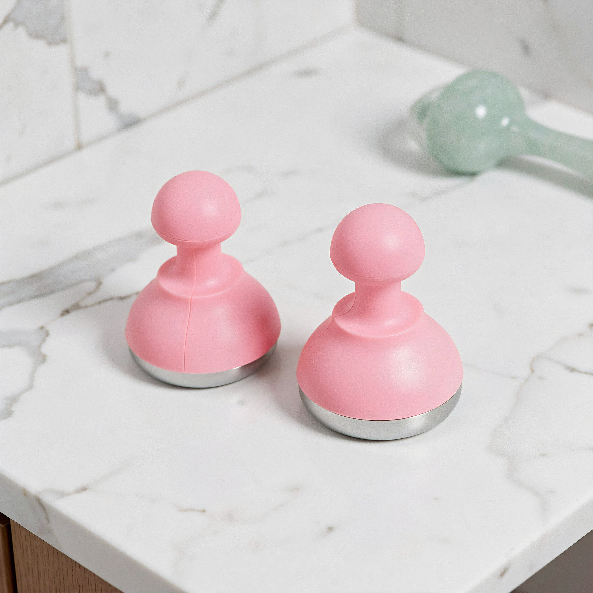 2Pcs Pink Ice Facial Massager  - Face Ice Roller Puffiness review and price
