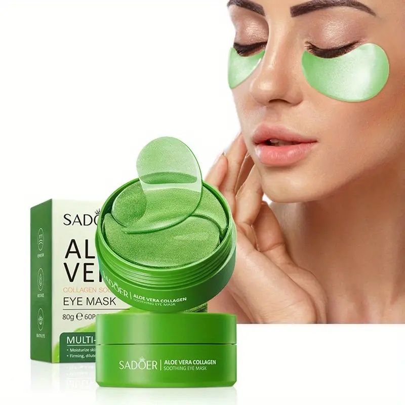 60 Pieces of Aloe Vera Collage - Collagen Under Eye Patches review and price