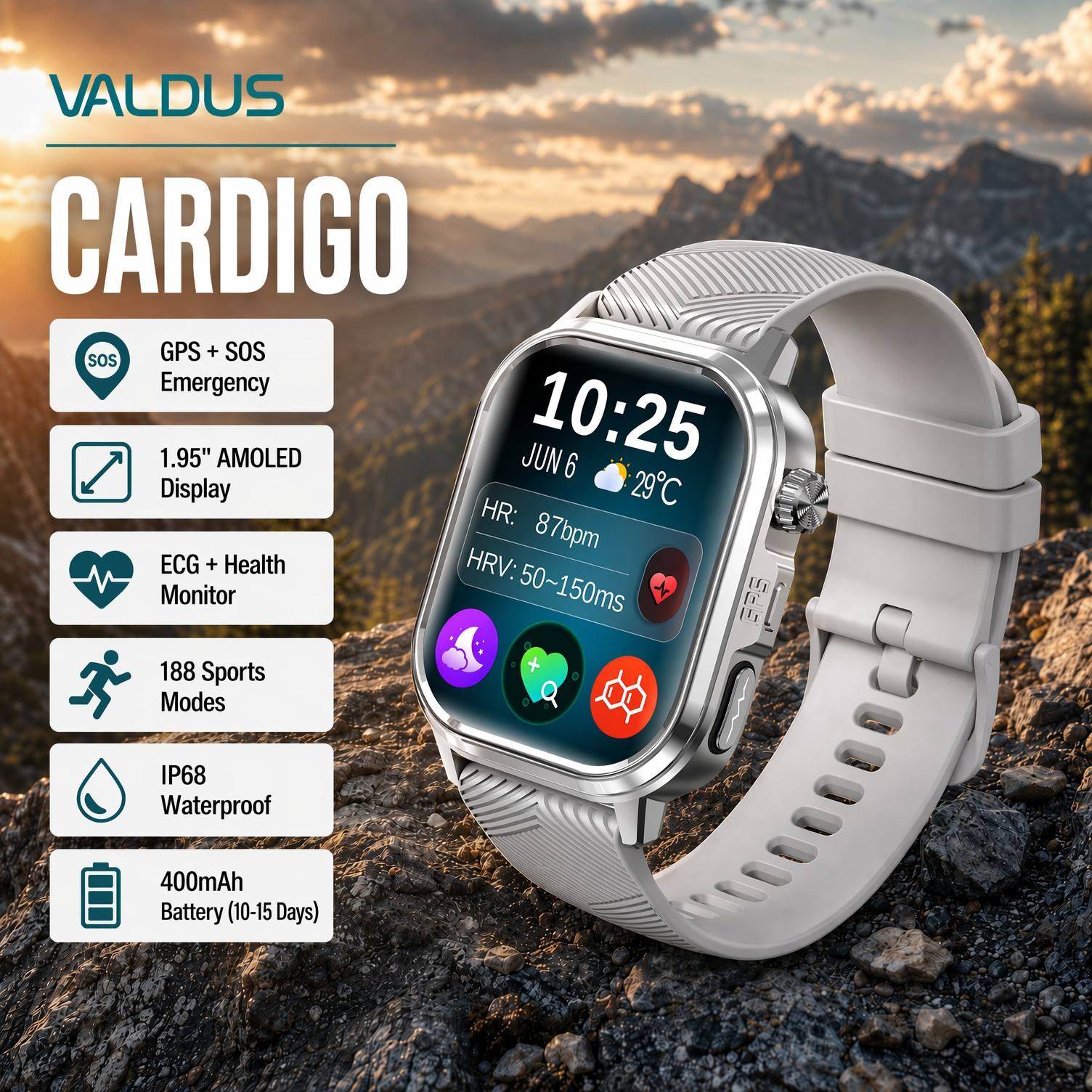 VALDUS CARDIGO Men Women ECG H - Health Monitors review and price