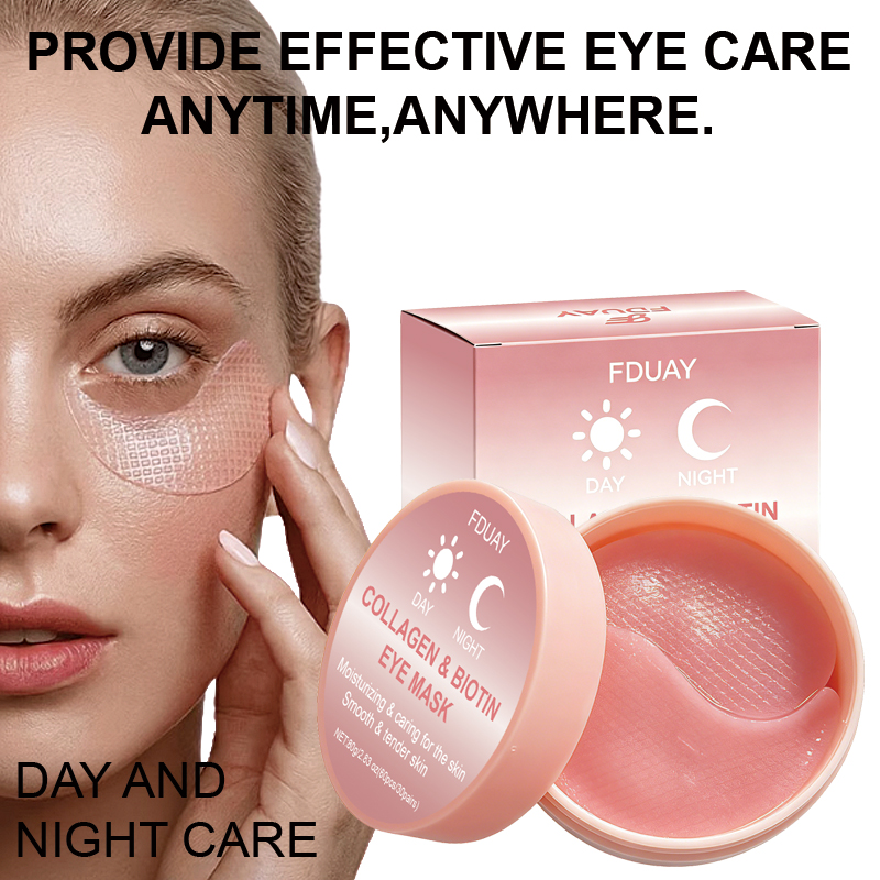 FDUAY Biotin Collagen Dual-Eff - Collagen Under Eye Patches review and price