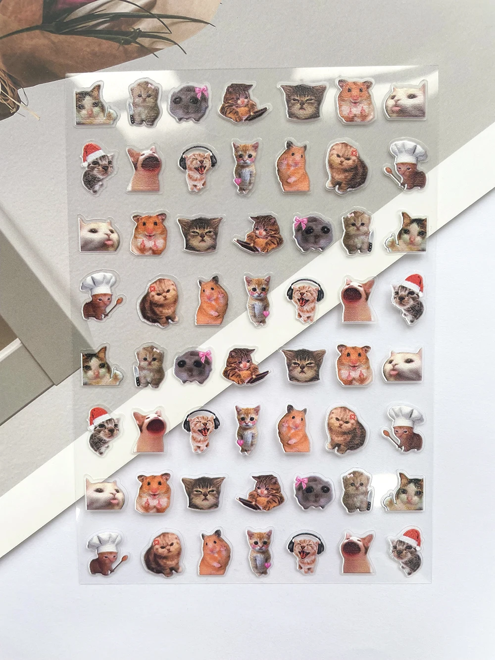 Mini Pvc Funny Cat Poster Good - Nail Art review and price