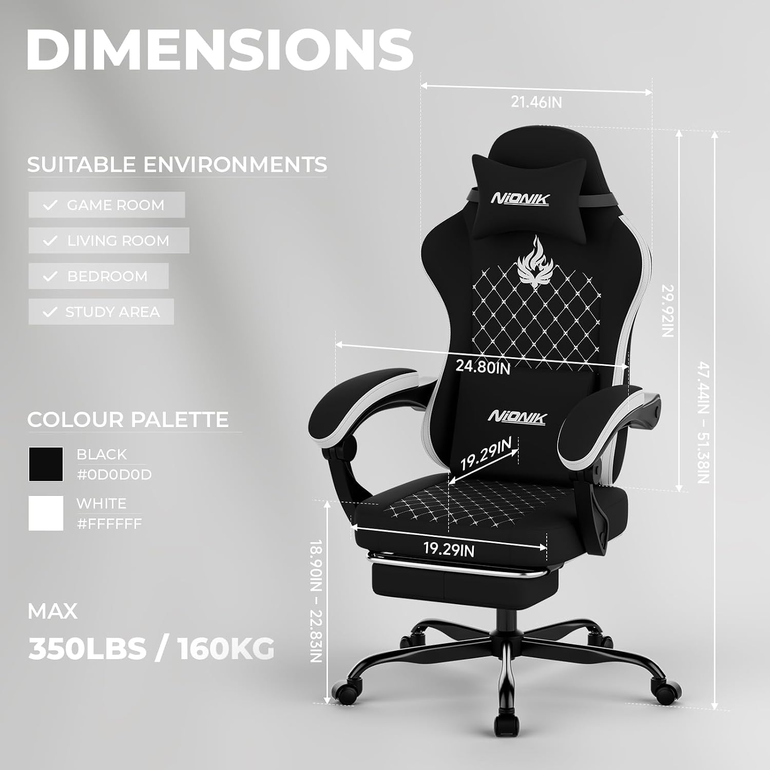 Gaming Chair with Massage,Ergo - Massage review and price